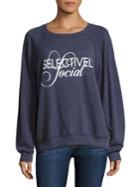Wildfox Selectively Social Sommers Sweatshirt