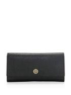 Tory Burch Robinson Leather Envelope Continental Wallet