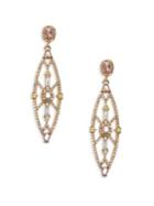 Bavna Colored Diamond Drop Earrings