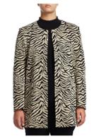 Joan Vass Plus Tiger Snap-button Coat