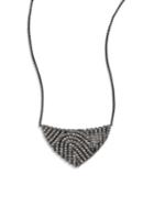 Adriana Orsini Zen Crystal Pendant Necklace/black