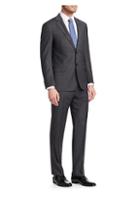Emporio Armani Plaid Super 140s Wool Suit
