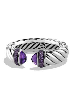 David Yurman Waverly Bracelet With Amethyst And Purple Sapphires
