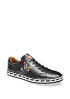 Bally Embroidered Leather Low-top Sneakers