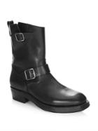 Coach Moto Leather Mid-calf Boots