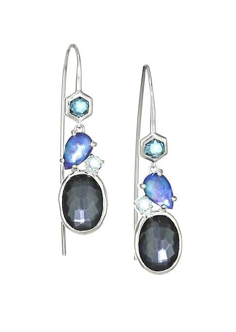 Ippolita Rock Candy Sterling Silver Stone Cluster Drop Earrings