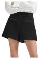 Maje High-waisted Tweed Shorts