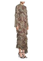 Etro Paisley Tier Ruffle Gown