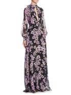 Giambattista Valli Anemone Floral Silk Maxi Dress