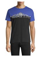 Versace Jeans Cotton Colorblock Logo Tee