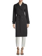 Eileen Fisher Double Breasted Trench Coat