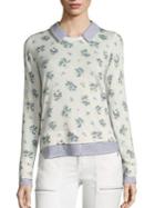 Joie Rika J Layered Floral-print Sweater