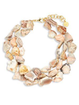 Nest Pink Agate Statement Necklace