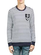 Balmain Stripe-print Cotton Sweatshirt