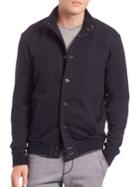 Saks Fifth Avenue Collection Knit Bomber Jacket