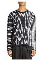 Givenchy Contrast Crewneck Wool Sweater