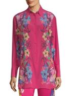 Etro Tropical Floral-print Silk Shirt