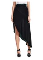 Monse Asymmetrical Velvet Midi Skirt