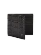 Mcm Otto Embossed Leather Flap Wallet