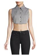 Michael Kors Collection Dickie Check Crop Top