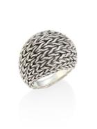 John Hardy Classic Chain Sterling Silver Dome Ring