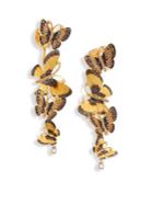 Annoushka Butterflies Diamond & 18k Yellow Gold Drop Earrings