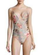 Zimmermann Mercer One-piece Floral-printed Swimsuit