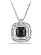 David Yurman Chatelaine Pave Bezel Necklace With Black Onyx And Diamonds