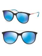 Prada Sport Mirrored Matte Black Sunglasses