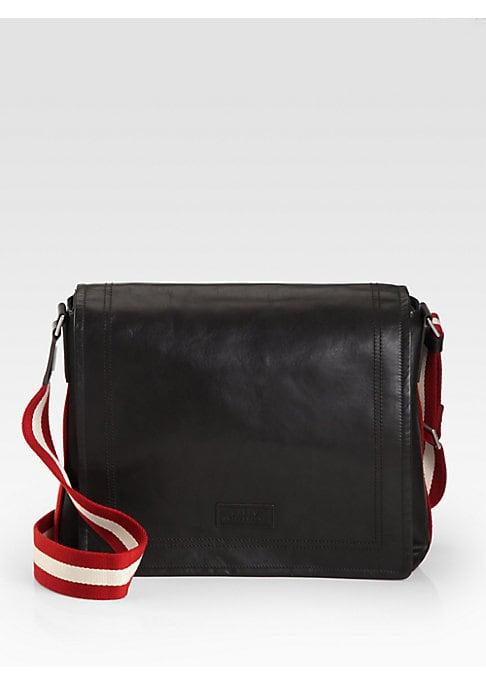Bally Leather Messenger Bag