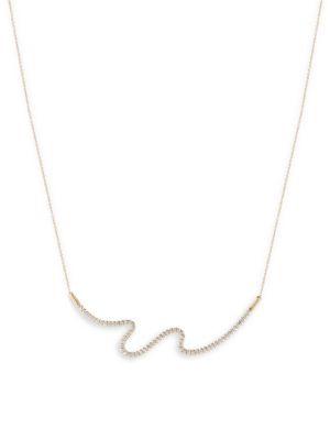 Carelle Brushstroke Diamond & 18k Yellow Gold N? 62 Necklace