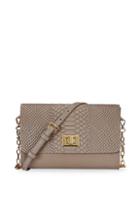 Gigi New York Catherine Embossed Python Clutch Crossbody Bag