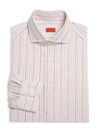 Isaia Two-color Stripe Cotton Dress Shirt