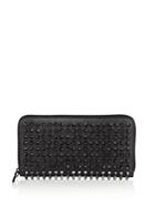 Christian Louboutin Panettone Studded Leather Zip Continental Wallet