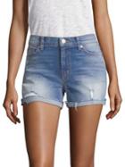 Hudson Valeri Rolled Denim Shorts