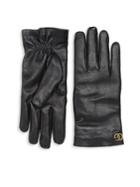 Gucci Cashmere & Leather Gloves