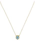 Gucci 18k Gold, Aquamarine & Diamond Feline Head Pendant Necklace