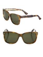 Gucci 56mm Soft Micro-studded Square Sunglasses
