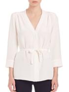 Goat Brittany Belted Silk Shirt