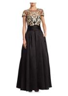 Marchesa Notte Embroidered Lace Ballgown