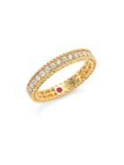 Roberto Coin Symphony Braided Diamond & 18k Yellow Gold Band Ring