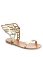 Ancient Greek Sandals Ikaria Lace Metallic Leather Wing Sandals