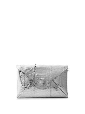 Michael Kors Collection Exotic Metallic River Clutch