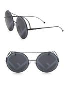 Fendi Runaway 63mm Round Sunglasses