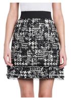 Dolce & Gabbana Fray-hem Tweed Mini Skirt