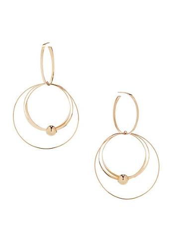 Lana Jewelry Vice 14k Yellow Gold Wire Bond Hoop Earrings