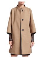 Akris Punto Three-quarter Sleeve Cocoon Coat