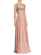 J. Mendel Embroidered Silk Gown