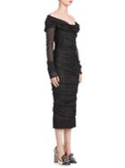 Dolce & Gabbana Off-the-shoulder Ruched Dress
