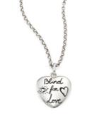 Gucci Blind For Love Sterling Silver Heart Pendant